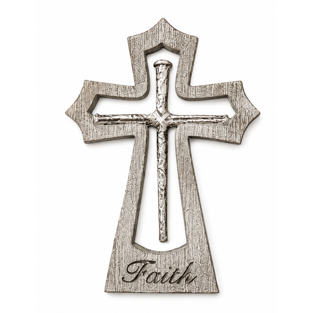 Faith wall cross 25cm