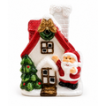 Santa’s Snowy Cottage Figurine