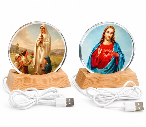 8CM Christian LED Acrylic Prayer Light – 8 Designs